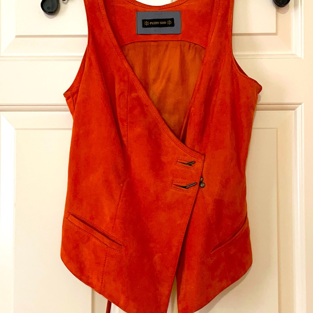 Plein Sud orange suede vest